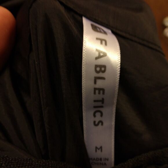 Fabletics Ziva jacket womens M Medium black nylon 1/4 zip mock neck long sleeve - Picture 5 of 8